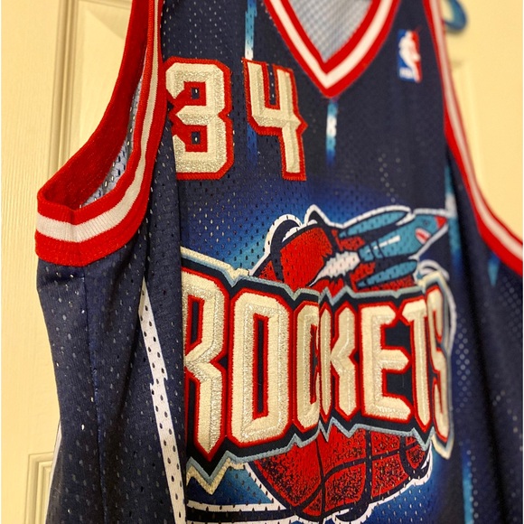 Hakeem Olajuwon Houston Rockets Champion Jersey size large (48) good condition. - Picture 7 of 12